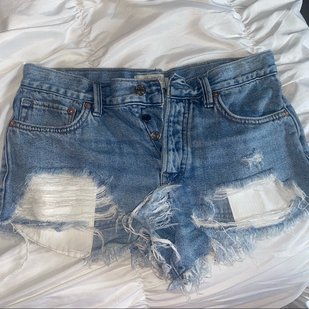 Free people blue Jean shorts